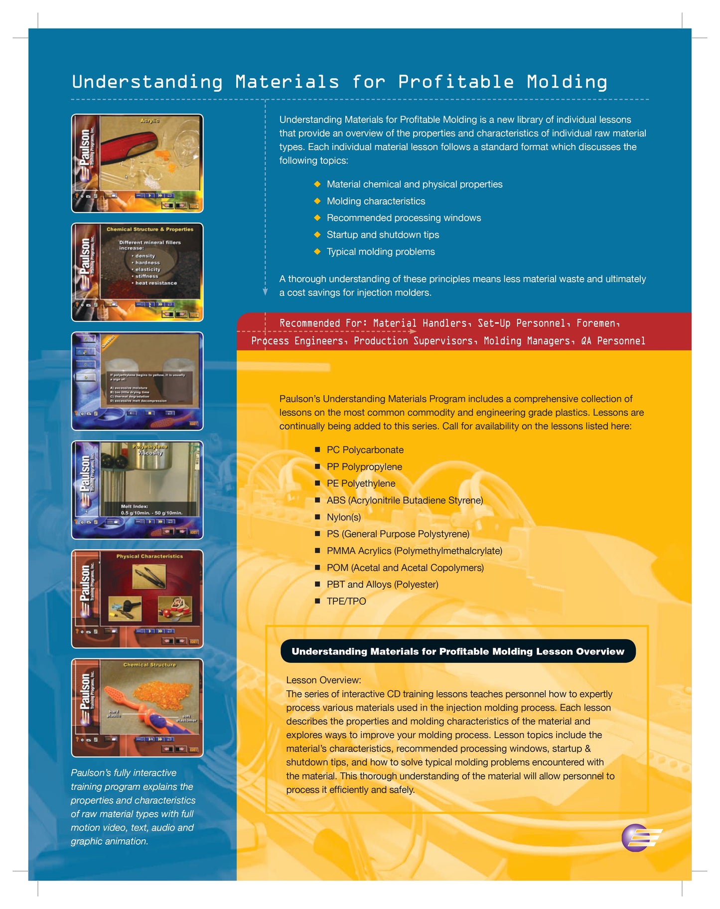 Understanding Materials for Profitable Moulding
