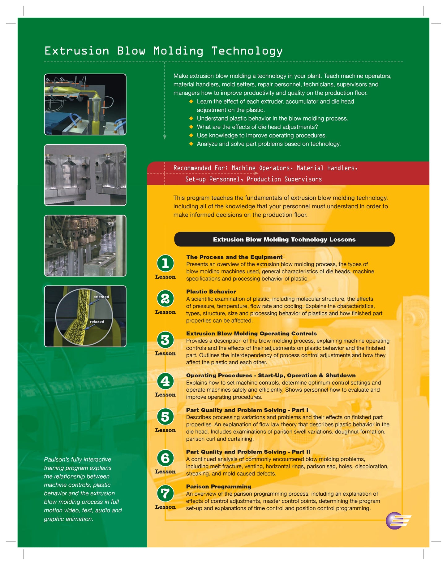 Extrusion Blow Molding Technology