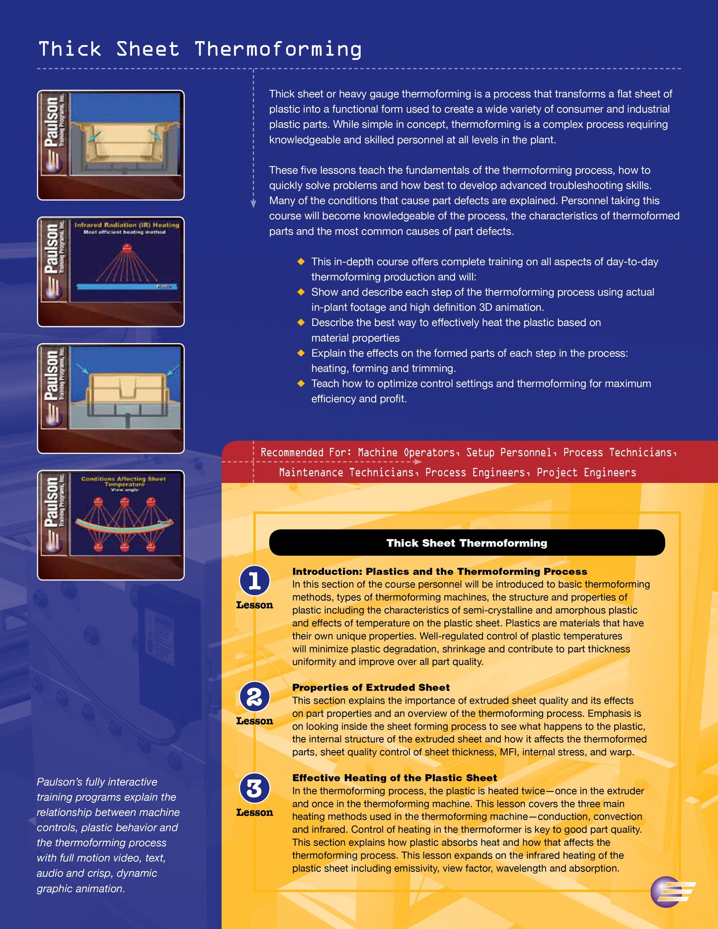 Thick Sheet Thermoforming