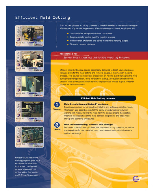 Efficient Mould Setting