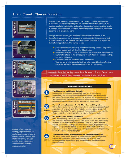 Thin Sheet Thermoforming
